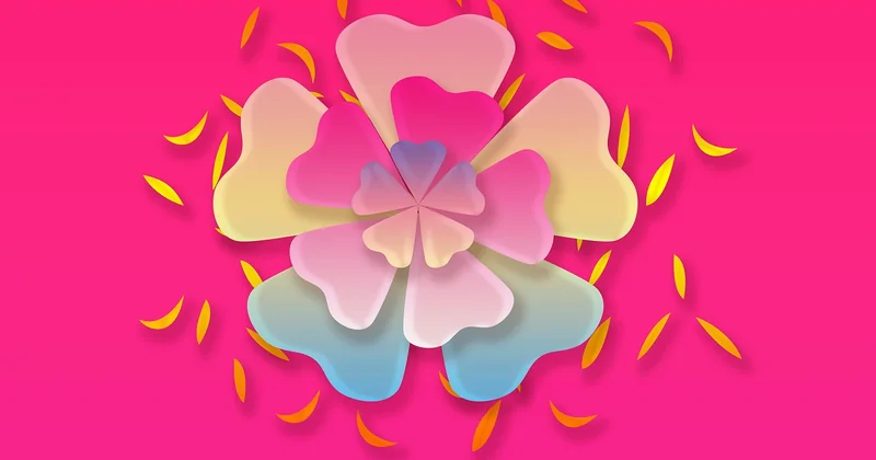 La rose en 3D et les chaînes de lunettes